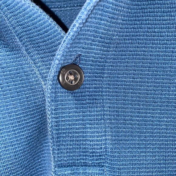 Banana Republic Luxury Touch Blue Polo shirt top - Picture 5 of 6